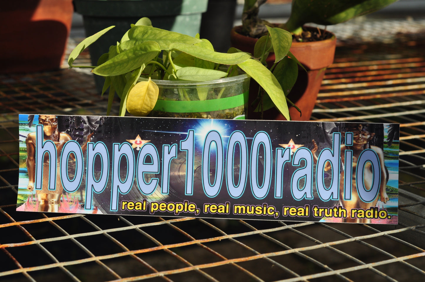 hopper1000radio bumper sticker